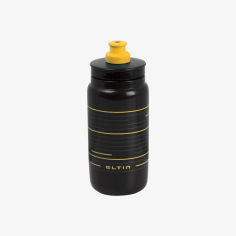 Bidão de ciclismo Pro 550ml preto e amarelo