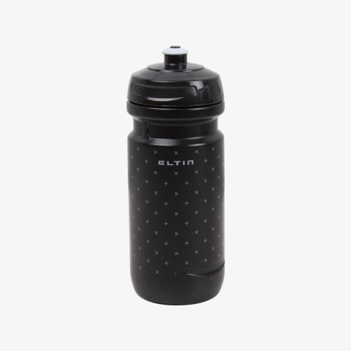 Bidão de ciclismo Eltin 600ml preto e cinzento