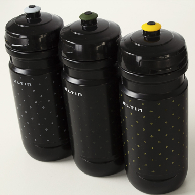 Eltin cycling bottle 600ml black and yellow