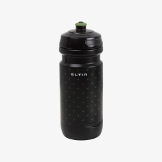 Bidão de ciclismo Eltin 600ml preto e verde azeitona